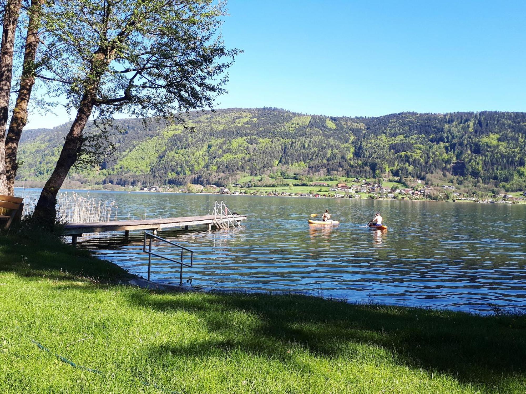 Maren Seeblick Appartement Haus Haensel&Gretel Direkt Am Ossiacher See Mit Hallenbad Stiegl Zewnętrze zdjęcie