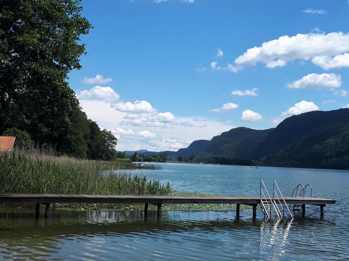 Maren Seeblick Appartement Haus Haensel&Gretel Direkt Am Ossiacher See Mit Hallenbad Stiegl Zewnętrze zdjęcie